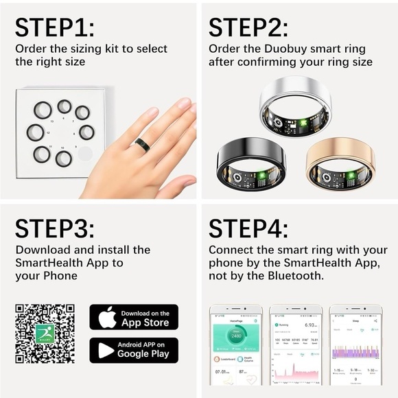 New Smart Ring in Black - Picture 5 of 8